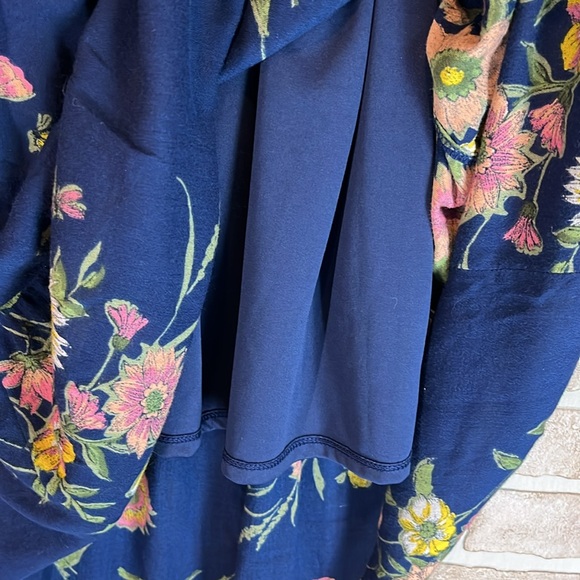 Old Navy Dress Medium Floral Boho Long Sleeve Women’s Gauzy Flowy - Picture 11 of 12